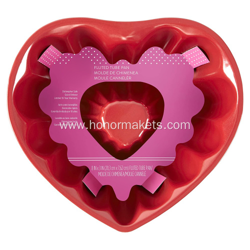 Silicone heart cake mold